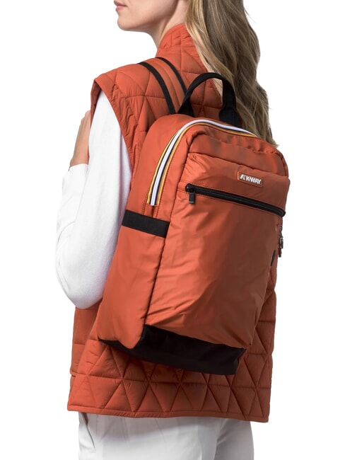MID LAON Mochila de nailon repelente al agua naranja parduzco - Mochilas Escuela & Tiempo Libre