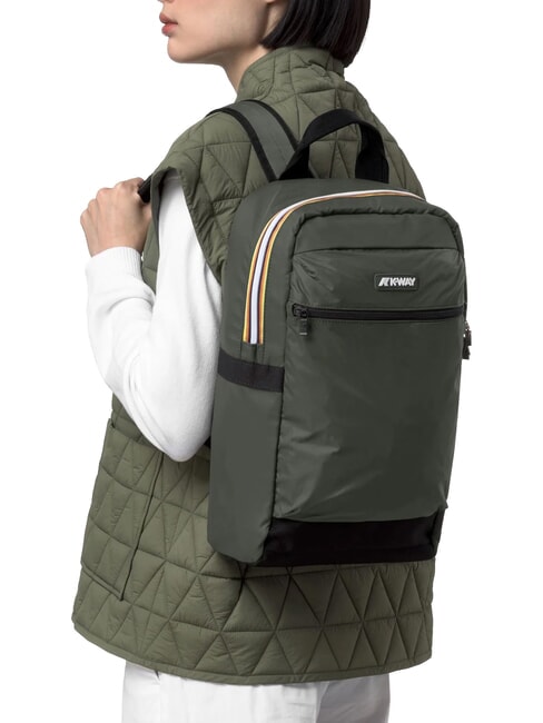 MID LAON Mochila de nailon repelente al agua verde negruzco - Mochilas Escuela & Tiempo Libre