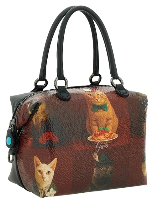 G3 PLUS Bolsa de compras mediana, convertible gatos rojos en todo el mundo - Bolsos Mujer