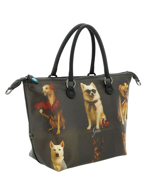 G3 PLUS Bolsa de compras mediana, convertible perros grises en todo el mundo - Bolsos Mujer
