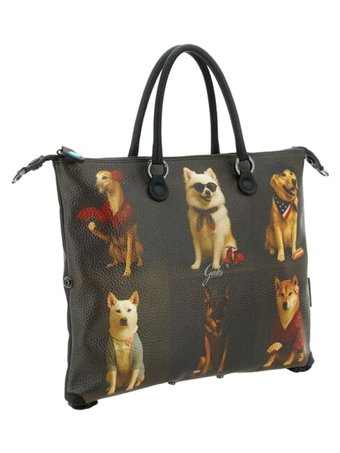 G3 PLUS Bolsa de compras mediana, convertible perros grises en todo el mundo - Bolsos Mujer