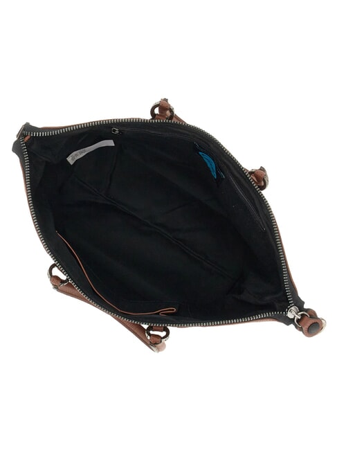 G3 PLUS Bolsa de compras grande y convertible cuero oscuro - Bolsos Mujer