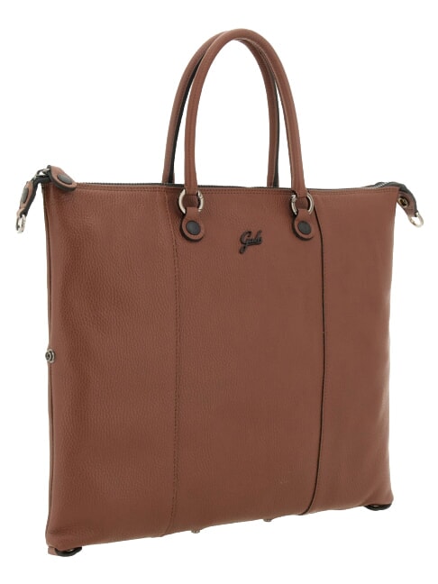 G3 PLUS Bolsa de compras grande y convertible cuero oscuro - Bolsos Mujer