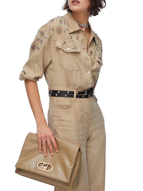 LAPUFFY Bolso de hombro con correa para el hombro. lodo - Bolsos Mujer