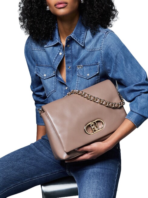 LAPUFFY Bolso de hombro con correa para el hombro. moca - Bolsos Mujer