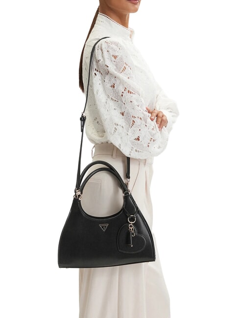 ISOBEL Bolso de hombro con correa para el hombro. NEGRO - Bolsos Mujer