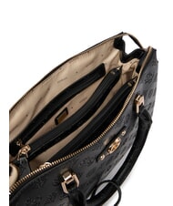 GUESS DITA Bolso de mano con correa para el hombro. logotipo negro - Bolsos Mujer - 4