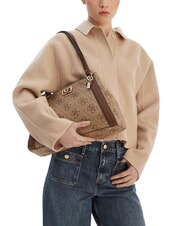 GUESS KARNILLA Bolso de hombro logotipo de caf&eacute; con leche / marr&oacute;n - Bolsos Mujer - 2