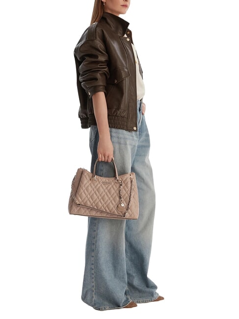 ISEMAY Bolso de mano con correa para el hombro. moca p&aacute;lido - Bolsos Mujer