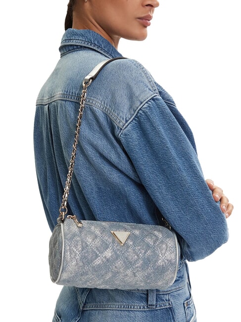 GIULLY 2 Minibolso de hombro mezclilla metalizada - Bolsos Mujer