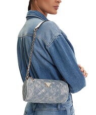 GUESS GIULLY 2 Minibolso de hombro mezclilla metalizada - Bolsos Mujer - 2