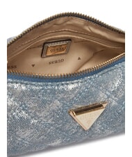 GUESS GIULLY 2 Minibolso de hombro mezclilla metalizada - Bolsos Mujer - 5