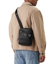 GUESS MONACO Bolso de cuero NEGRO - Bandoleras Hombre - 4
