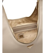GUESS EVIE Bolso de hombro gris topo claro - Bolsos Mujer - 4