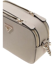 GUESS NOELLE 2  Mini bolso de hombro para c&aacute;mara BEIGE - Bolsos Mujer - 3