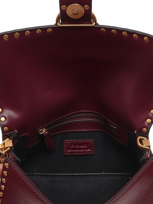 LOVE ONE SLOUCHY Minibolso de hombro Grosella intensa-oro antiguo - Bolsos Mujer
