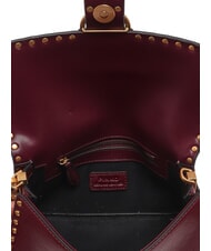 PINKO LOVE ONE SLOUCHY Minibolso de hombro Grosella intensa-oro antiguo - Bolsos Mujer - 4