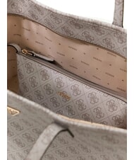 GUESS POWER PLAY 2 Bolsa de la compra logotipo de color topo oscuro - Bolsos Mujer - 3