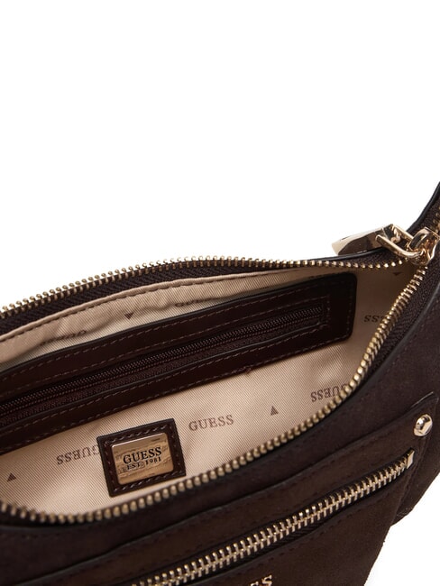 MARSHA Bolso de hombro de piel de ante. VERDONE - Bolsos Mujer