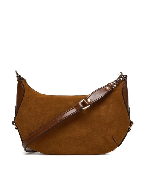 MARSHA Bolso de hombro de piel de ante. COGNAC - Bolsos Mujer