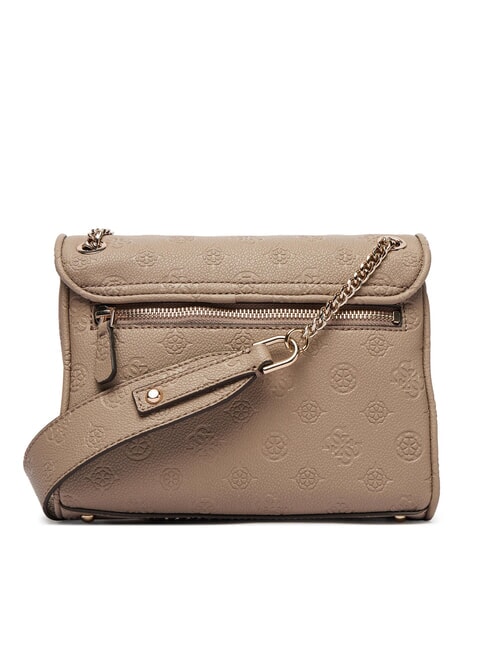 ANISE Minibolso de hombro / bolso cruzado logotipo de color topo oscuro - Bolsos Mujer