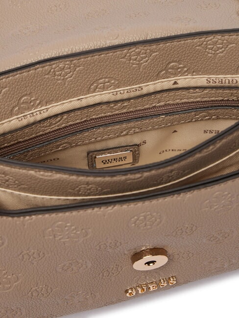 ANISE Minibolso de hombro / bolso cruzado logotipo de color topo oscuro - Bolsos Mujer