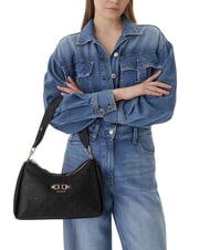 GUESS ANISE Bolso de hombro logotipo negro - Bolsos Mujer - 2