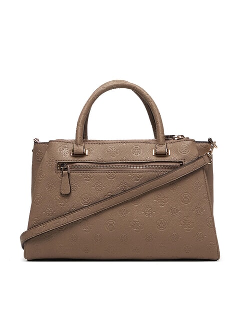 ANISE L Bolso de mano con correa para el hombro. logotipo de color topo oscuro - Bolsos Mujer