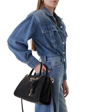GUESS ANISE L Bolso de mano con correa para el hombro. logotipo negro - Bolsos Mujer - 2