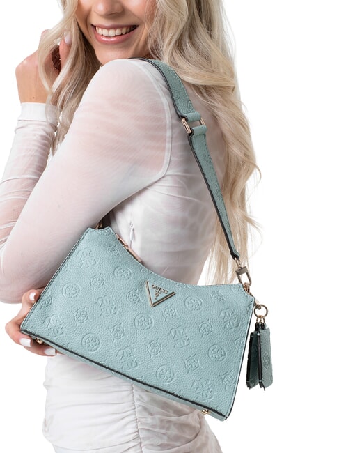 CRESIDIA II Bolso de hombro con cremallera logotipo de salvia clara - Bolsos Mujer