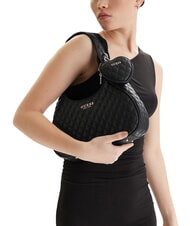 GUESS ATABEY Bolso de hombro NEGRO - Bolsos Mujer - 2