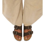 BIRKENSTOCK ARIZONA WB Sandalias de cuero moca - Zapatos Hombre - 6