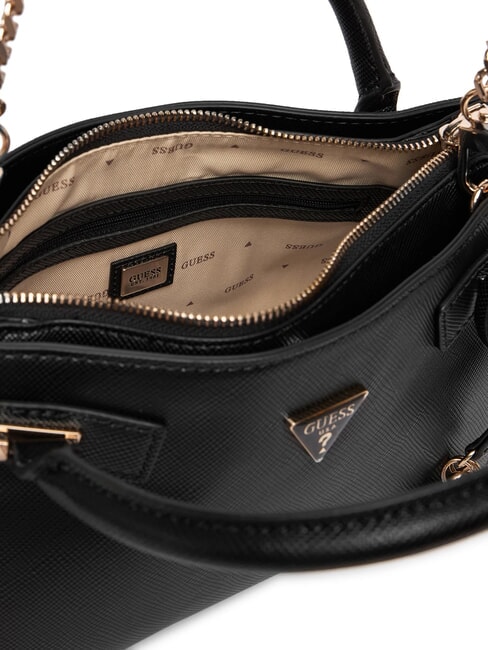 SERENOVA Bolso de mano con correa de hombro extra&iacute;ble NEGRO - Bolsos Mujer