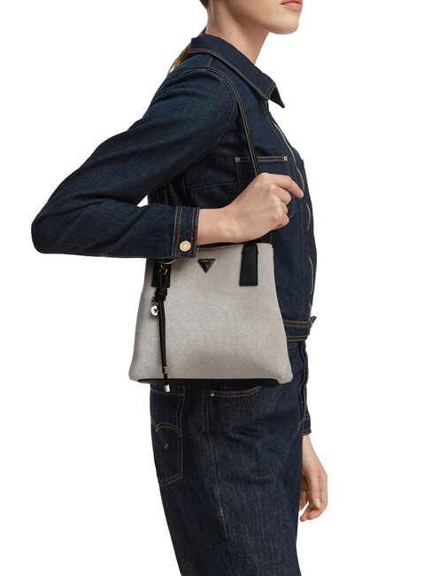 ALICE Bolso de hombro natural / negro - Bolsos Mujer