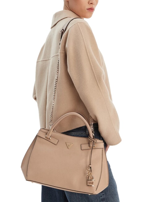 SERENOVA Bolso de mano con correa para el hombro. moca p&aacute;lido - Bolsos Mujer
