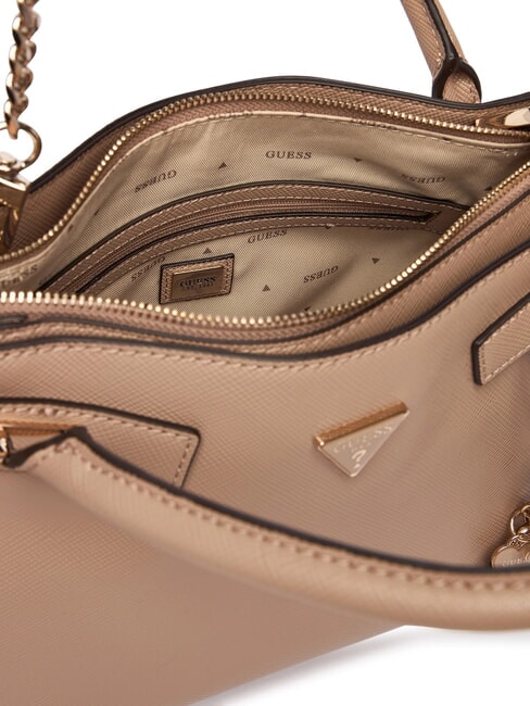 SERENOVA Bolso de mano con correa para el hombro. moca p&aacute;lido - Bolsos Mujer