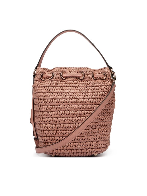 OFELIA Minibolso tipo cubo con correa para el hombro rosa coral - Bolsos Mujer