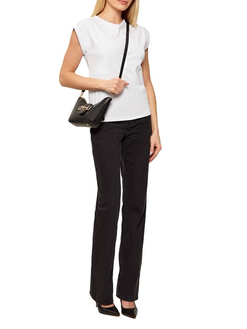 JANIE Bolso de hombro con correa para el hombro. NEGRO - Bolsos Mujer