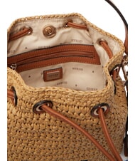 GUESS OFELIA Minibolso tipo cubo con correa para el hombro natural / co&ntilde;ac - Bolsos Mujer - 4