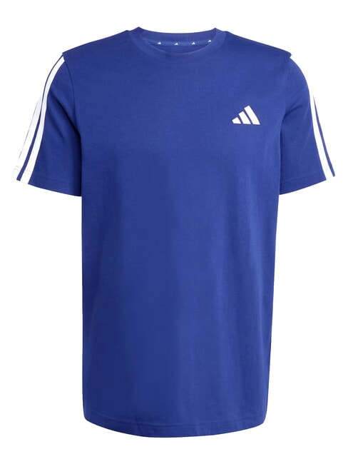 3 STRIPES Camiseta de manga corta y cuello redondo azul - camiseta