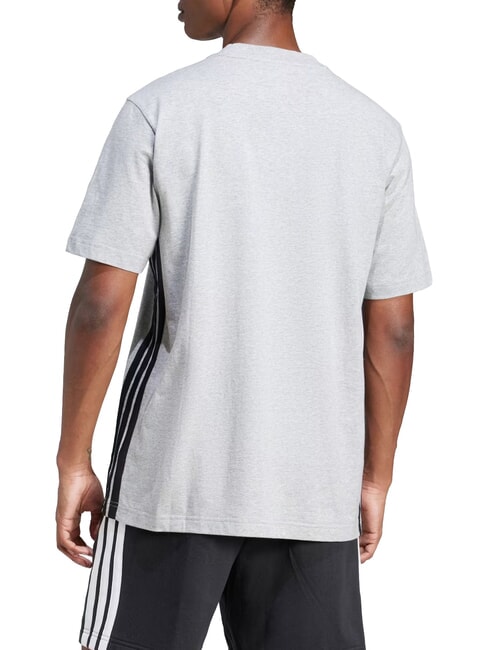 3 STRIPES Camiseta de manga corta y cuello redondo gris - camiseta