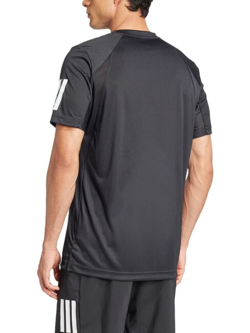 CLUB 3 STRIPES Camiseta de tenis negro - camiseta