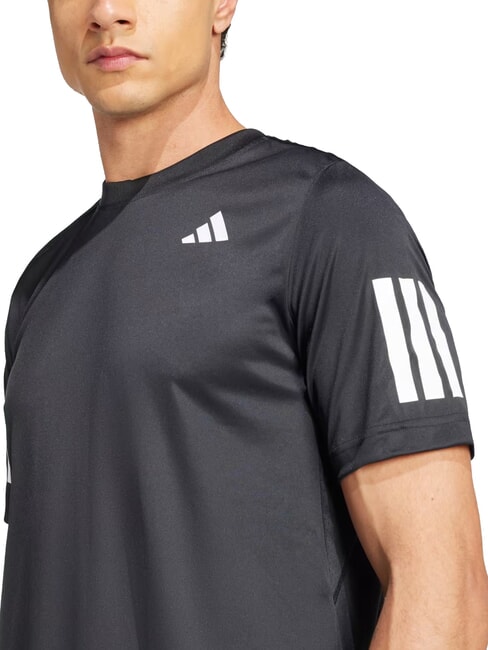 CLUB 3 STRIPES Camiseta de tenis negro - camiseta
