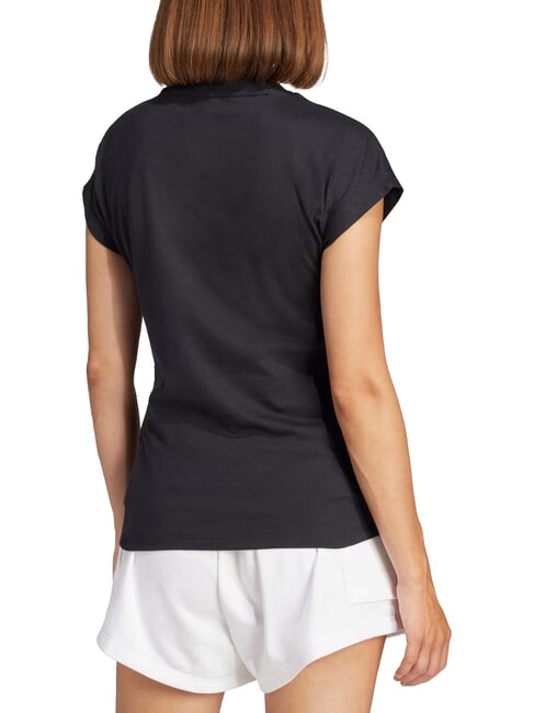 LINEAR Camiseta de manga corta, algod&oacute;n puro negro - camiseta