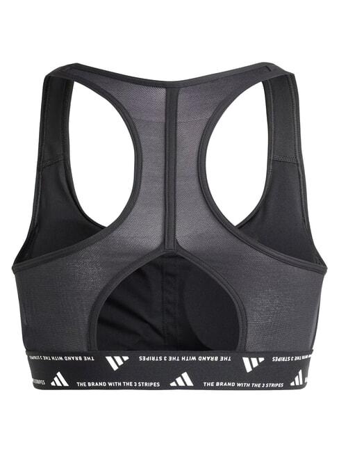 PWRCT Sujetador deportivo con escote cuadrado negro - Ropa interior femenina