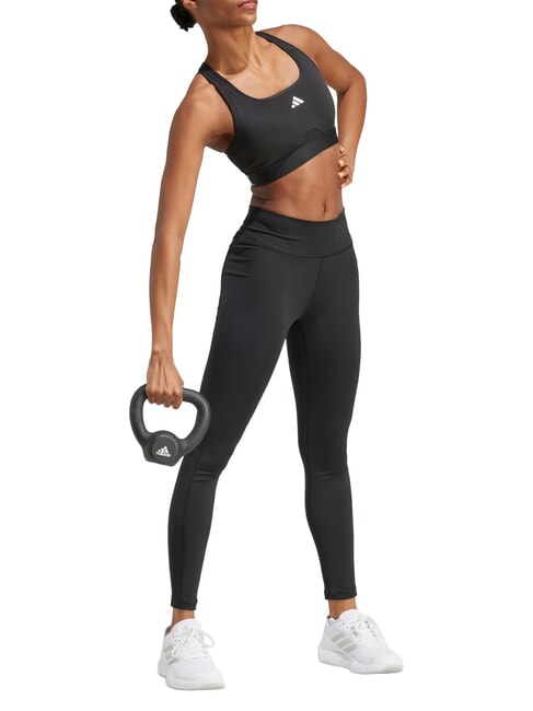 PWRCT Sujetador deportivo con escote cuadrado negro - Ropa interior femenina