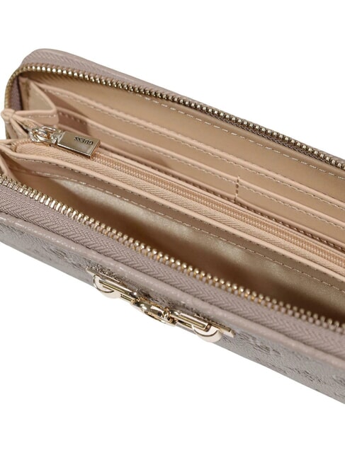 ANISE Cartera mediana logotipo de color topo oscuro - Carteras Mujer