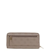 GUESS ANISE Cartera mediana logotipo de color topo oscuro - Carteras Mujer - 3