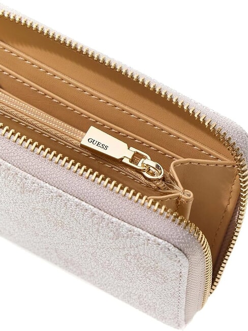 LAUREL 2 Cartera mediana con cremallera y logotipo 4G logotipo de hueso - Carteras Mujer