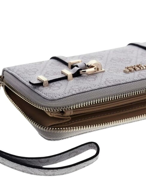 LEONA Cartera con cremallera logotipo de hueso - Carteras Mujer